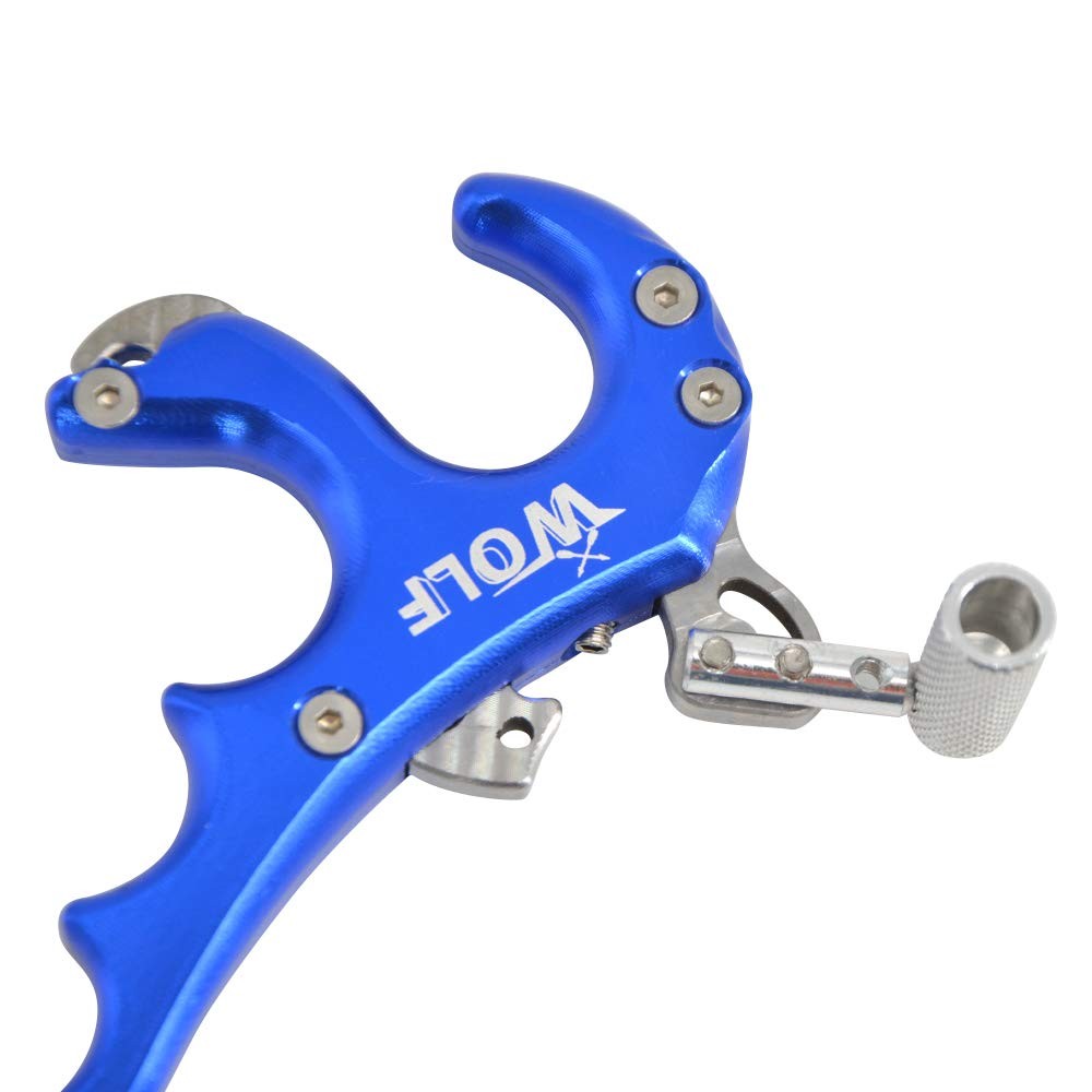 Archery Compound Bow Release Aid Thumb Bow Release Trigger 4 Fingers for Comp...