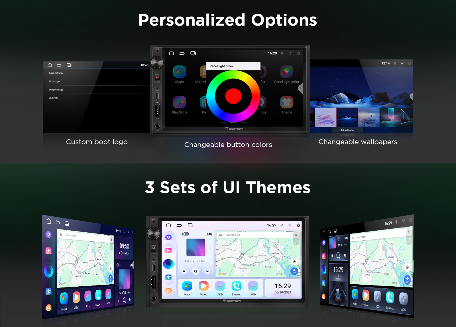 Android 13 Car Radio Stereo Bluetooth Double 2 Din 7" IPS Apple CarPlay FM Audio