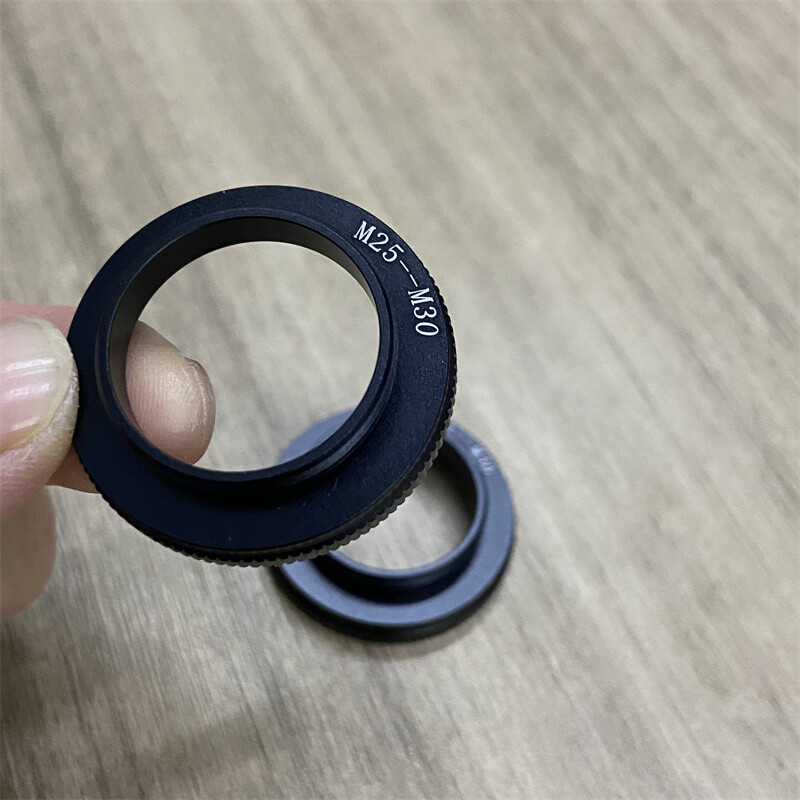 2PC M25 to M30 Microscope Objective Lens Adapter Ring for Nikon Leica Microscope
