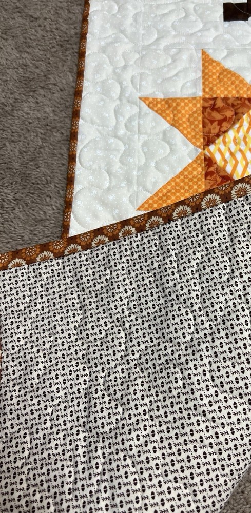 Handmade Quilted Table Runner/Topper ~15" x 37"~Fall~Pumpkins