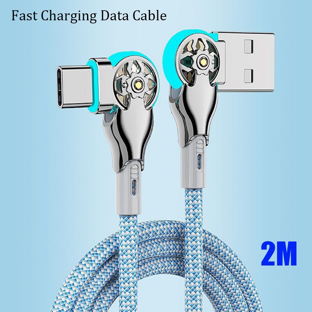 Type-C Double bending rotary fast charging Universal Android Charging Cable
