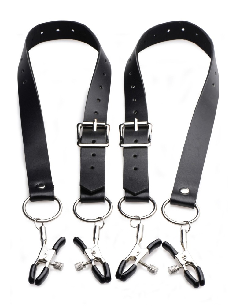 XR Master Series Spread Labia Spreader Straps With Clamps