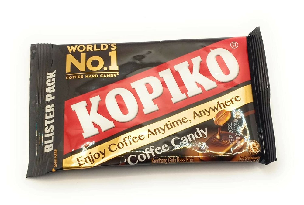 24 Pack, Kopiko Coffee Candy - Blister Pack Hard Coffee Candy