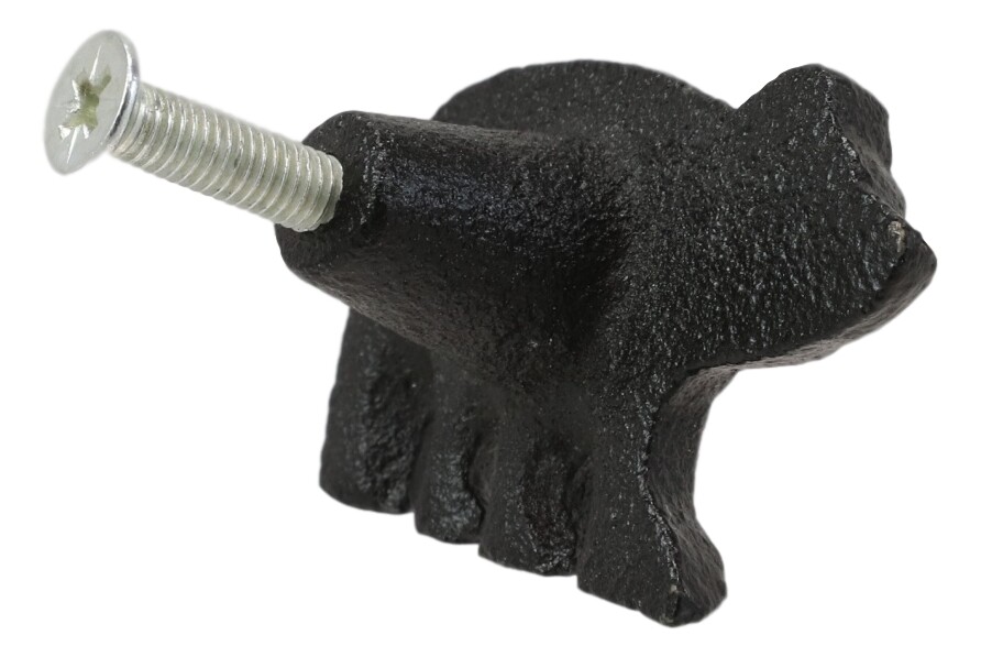 Cast Iron Rustic Western Black Bear Drawer Cabinet Door Knobs Hardware 12 Pack