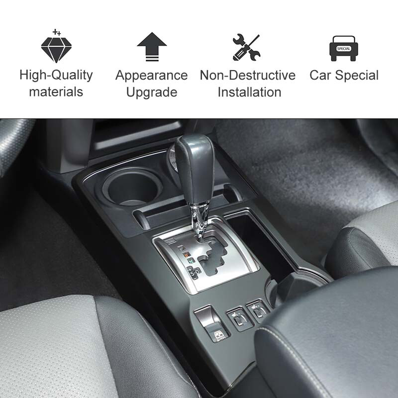 Car Center Console Gear Shift Box Panel Decoration Cover Trim For 4Runner 2010+