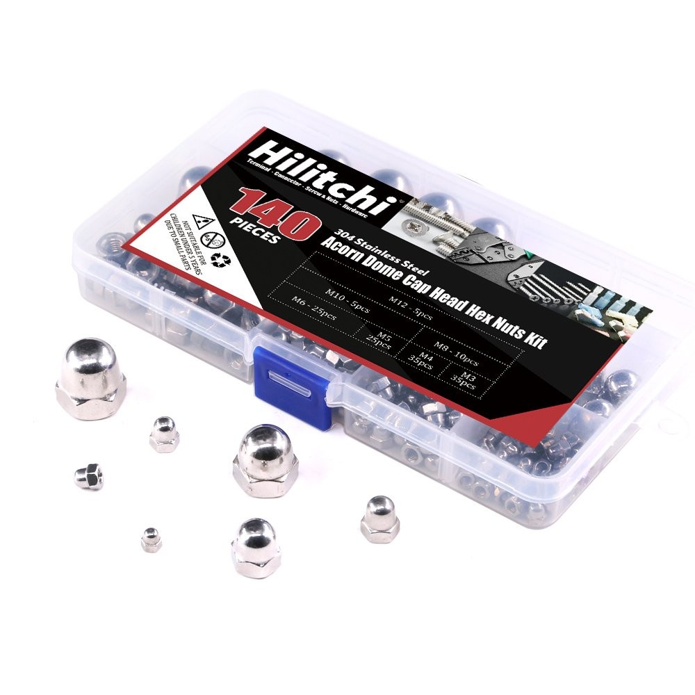 Stainless Steel Acorn Cap Nuts Kit