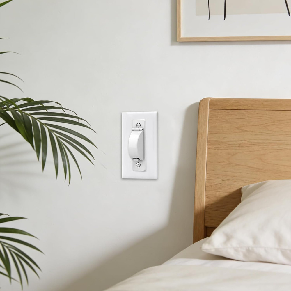 Light Switch Cover Guard, Child Proof Switch Guard 2 Pack for Toggle Switch, Pre