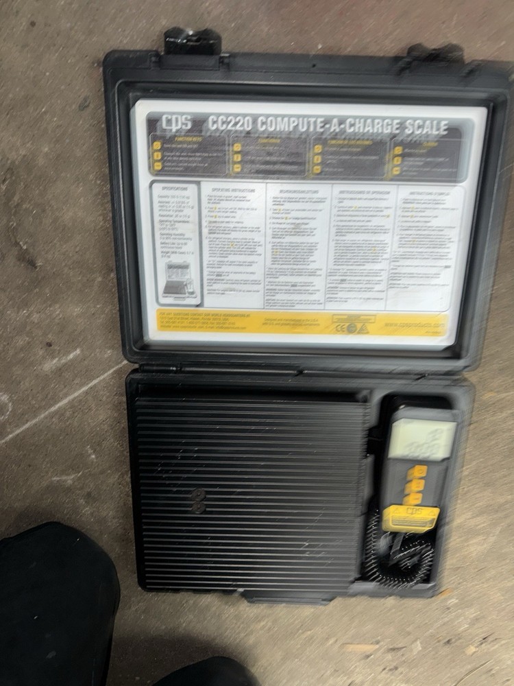CPS CC220 Compute-A-Charge Refrigerant Scale 220lb Capacity .25oz Resolution