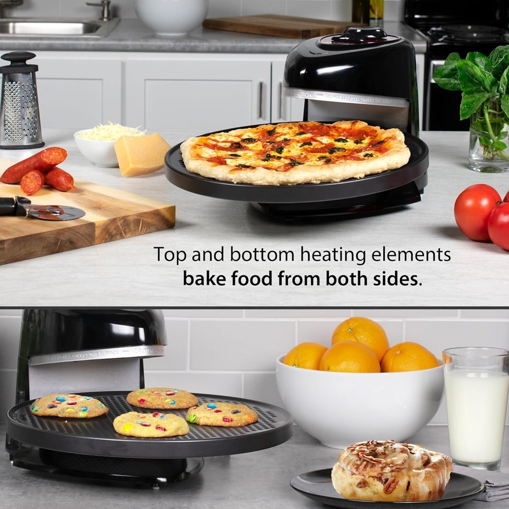 Pizzazz Plus Rotating Countertop Pizza Oven - Fast, Energy-Efficient Baking