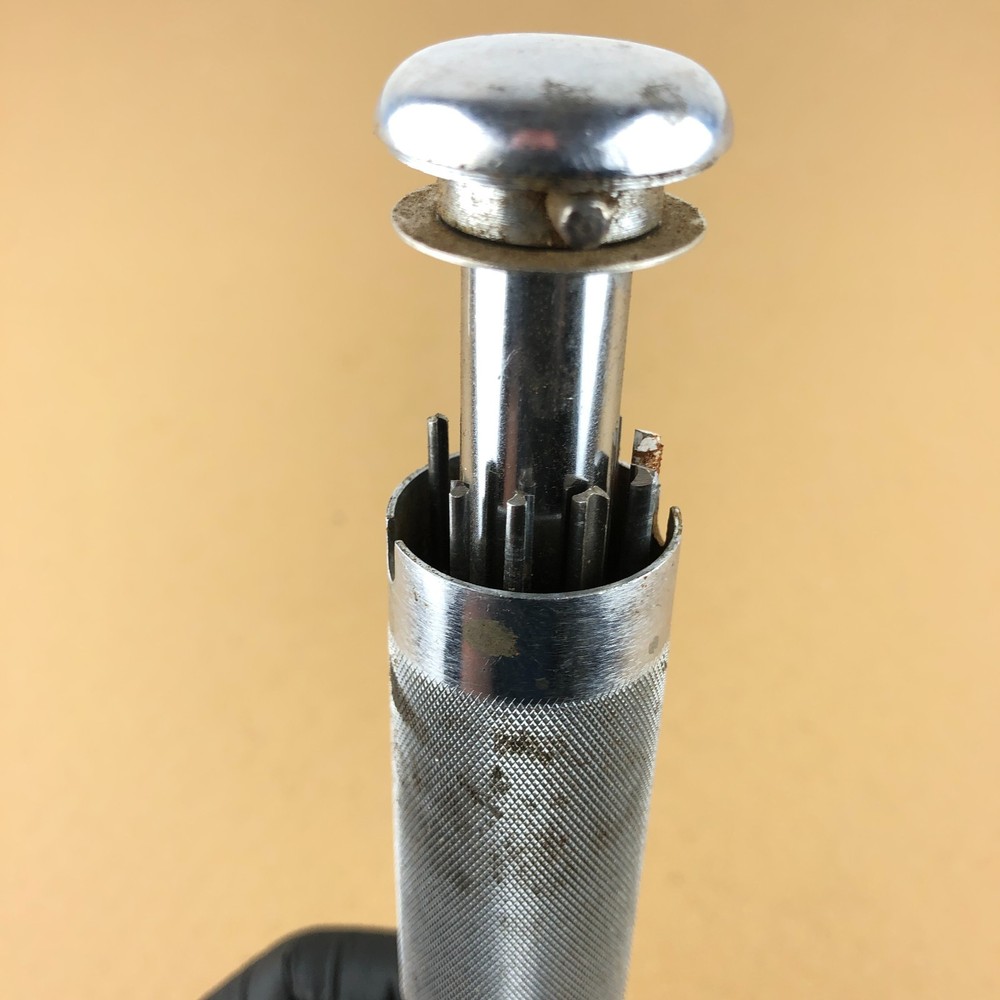 STANLEY YANKEE No. 41Y Automatic Drill with Bits Storage in Handle Has Marks USA
