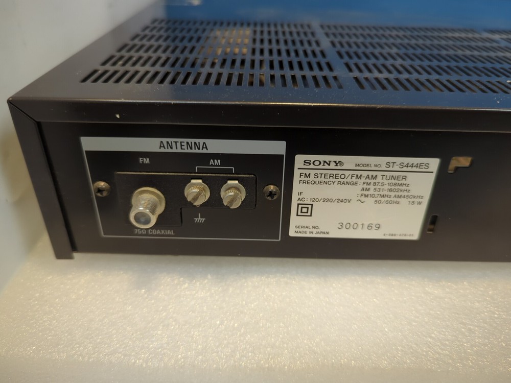 - SONY ST-S444ES DIRECT Comparator FM/AM TUNER