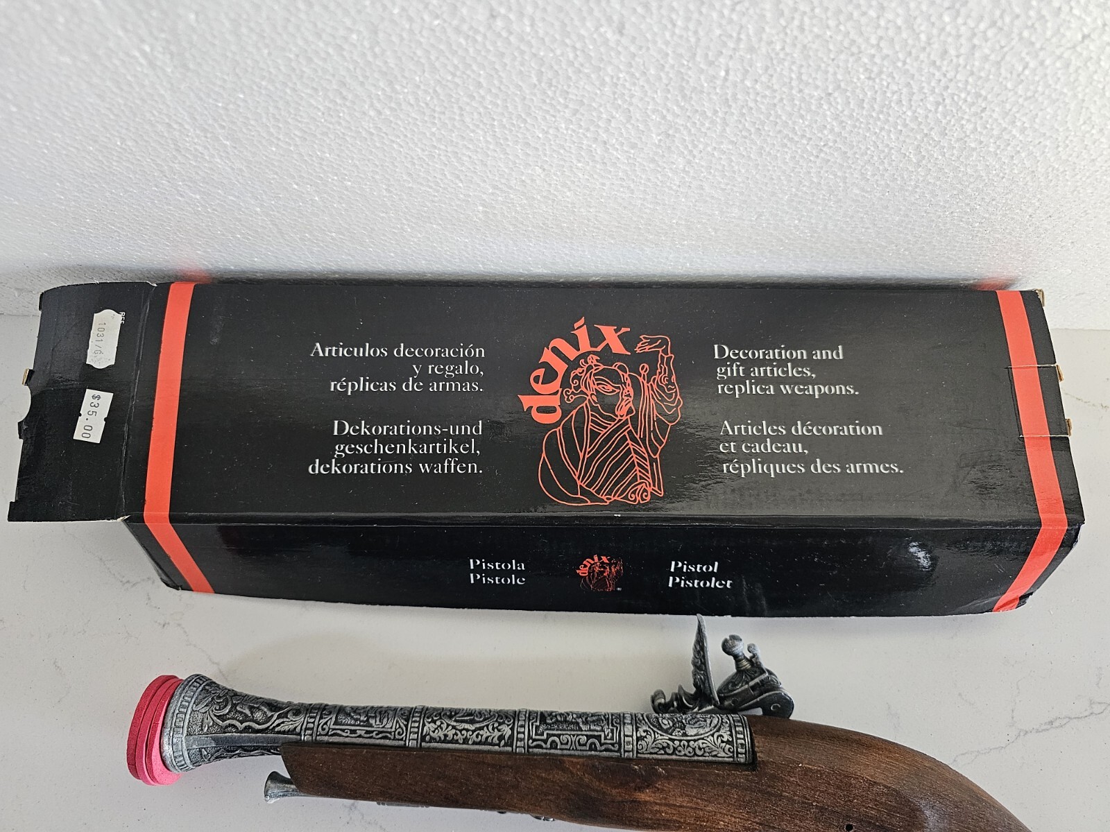 Denix Reproduction 18th Century Flintlock Pistol Non-Firing 1032 - L RARE