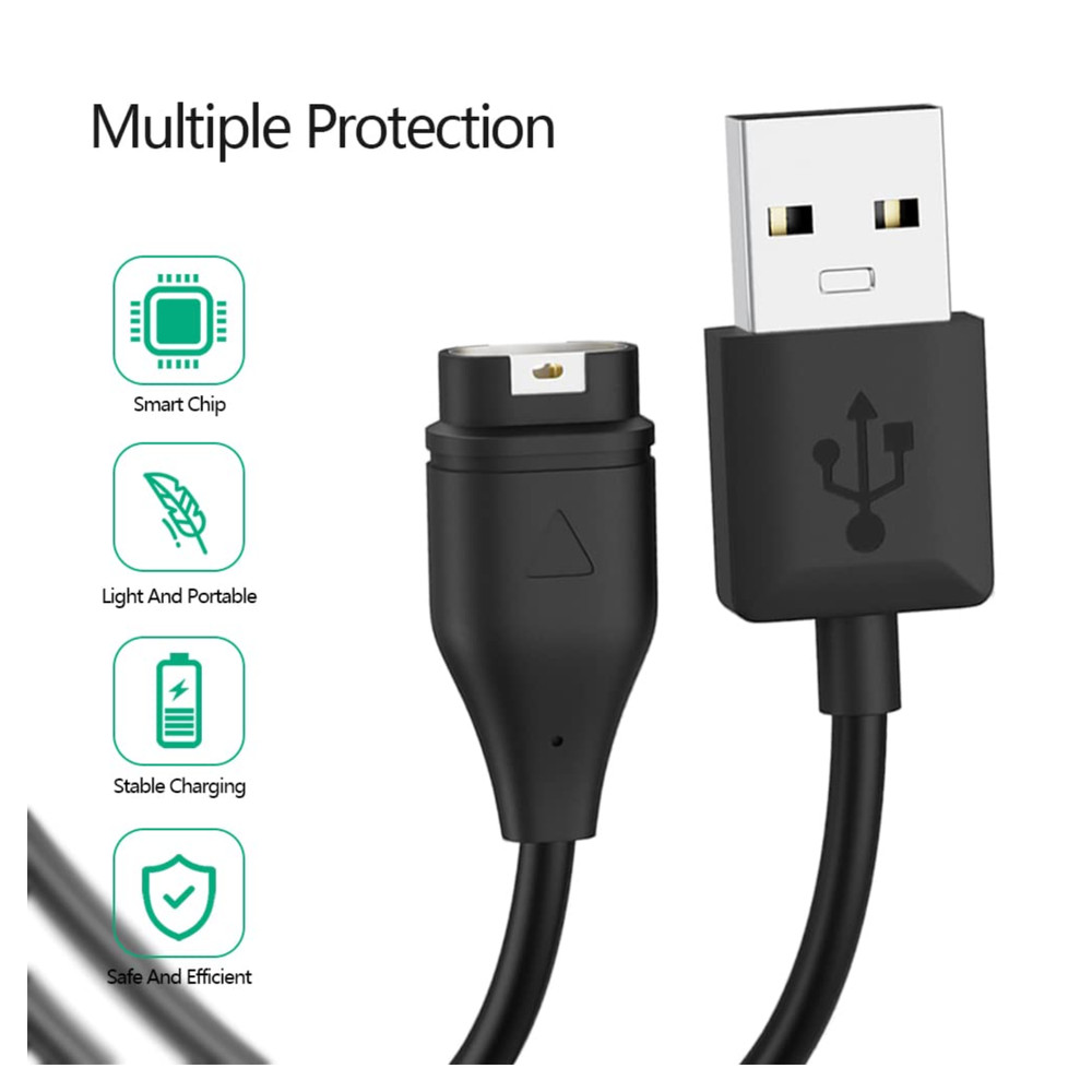 AWINNER Compatible for Garmin Watch Charger Cable (2 Pack)