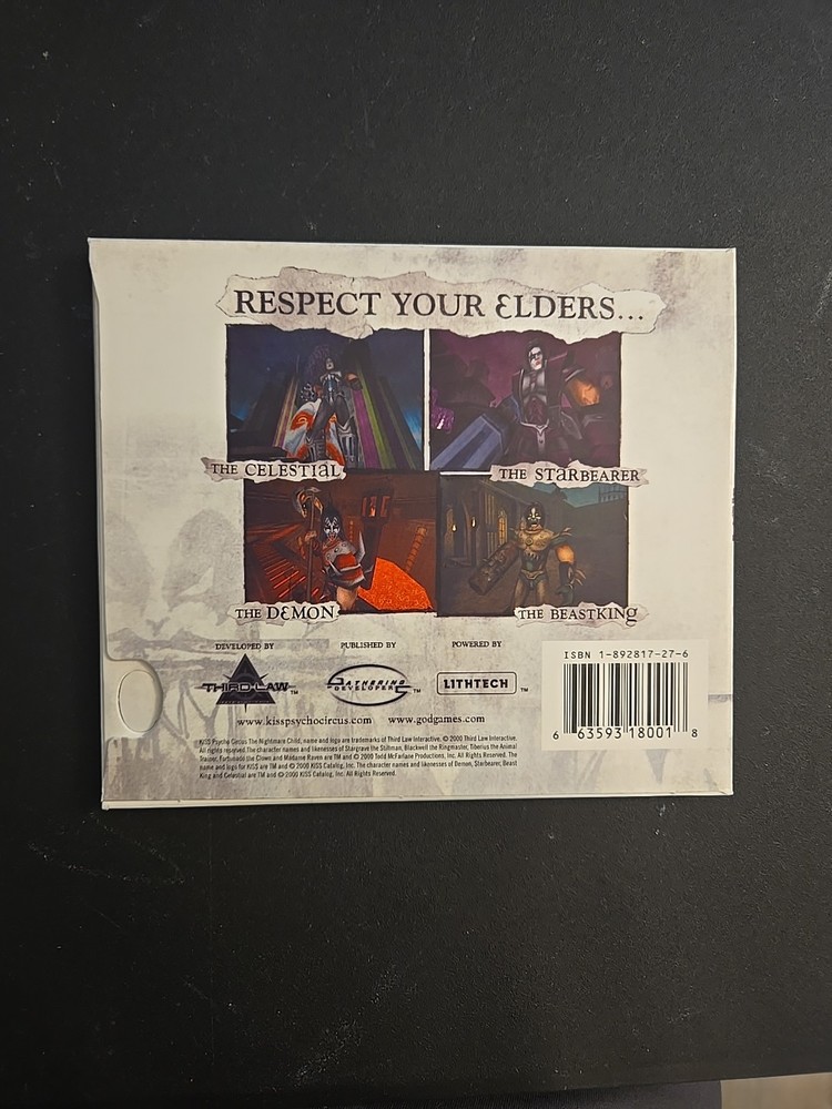 Kiss Psycho Circus: The Nightmare Child PC CD-ROM