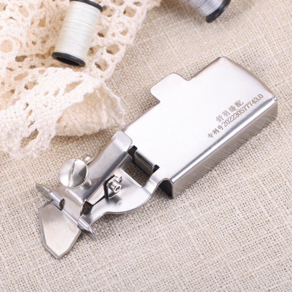 Metal Magnetic Seam Guide Silver Multiple Functions Sewing Machine Tool 11*3.2cm