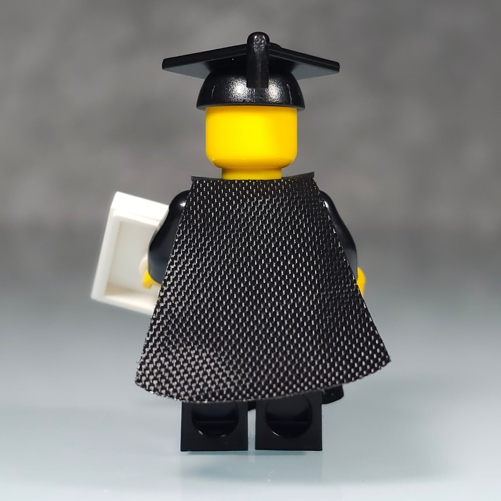 LEGO Black Graduation Cap Minifigure custom moc
