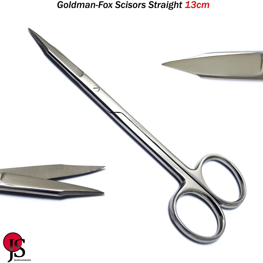 Goldman Fox Scissors Dissection Sharp Soft Tissue Gingival Suture Surgical