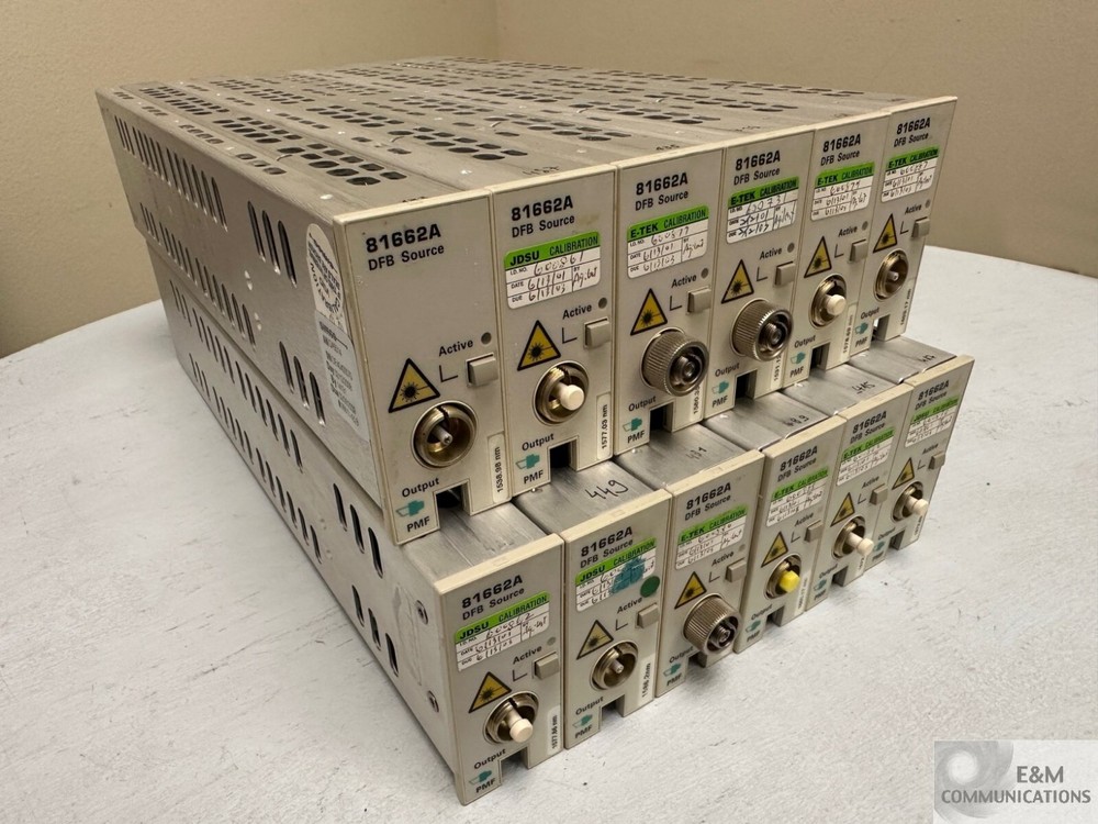 81662A AGILENT OPTICAL DFB LASER SOURCE FOR 8166A MAINFRAME NO PULL/LOCK HANDLE