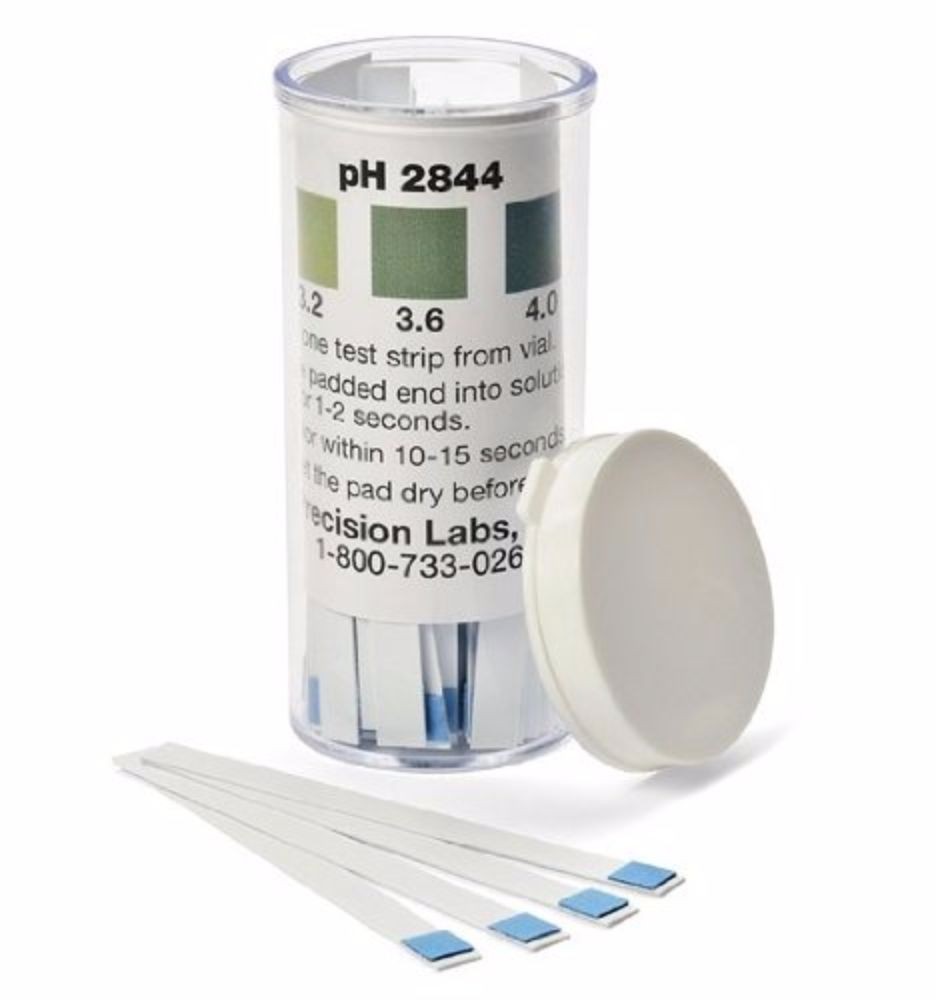Wine Making pH Test Strips, 2.8-4.4 Range, 100 Strips