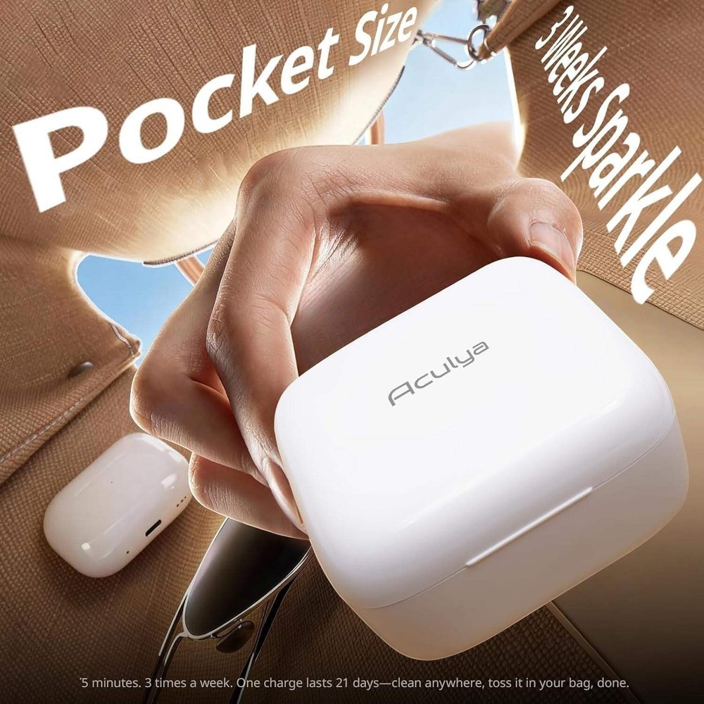 Cordless Ultrasonic Retainer Cleaner Pod