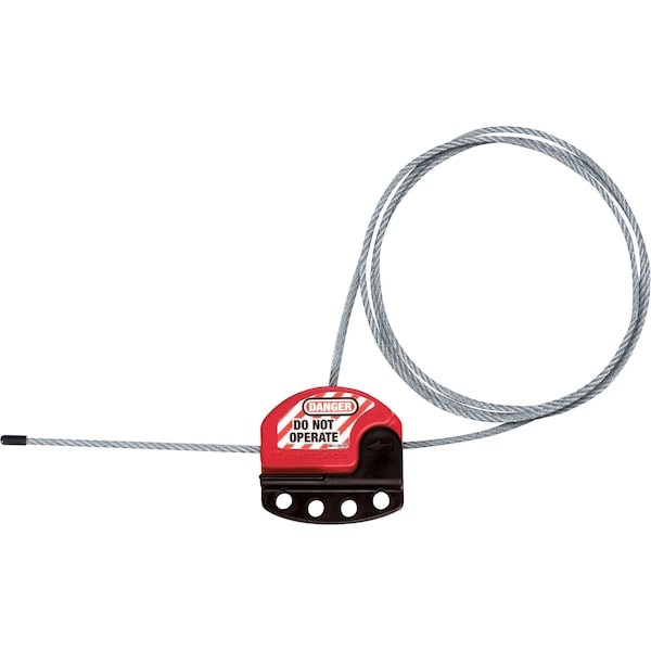 Master Lock S806 Adjustable Cable Lockout, 6Ft (1.8M) Cable