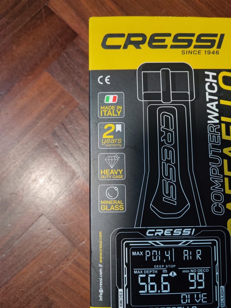 CRESSI Raphael - Unisex Diving Computer with Large Rectangular Screen...