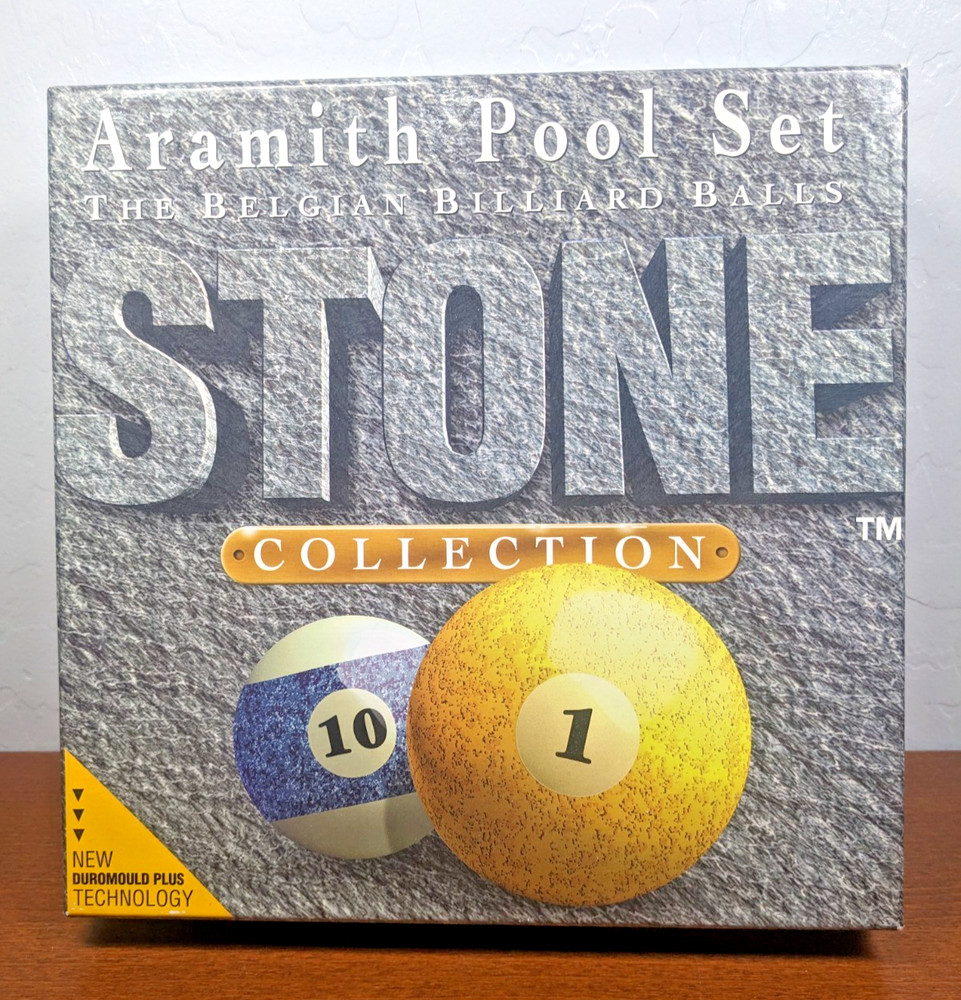 Aramith Pool Set Stone Collection Replacement BOX ONLY Belgian Billiard Ball