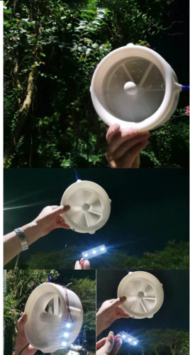 Outdoor generator USB Charger Wind power water 12v double-duty turbine generator