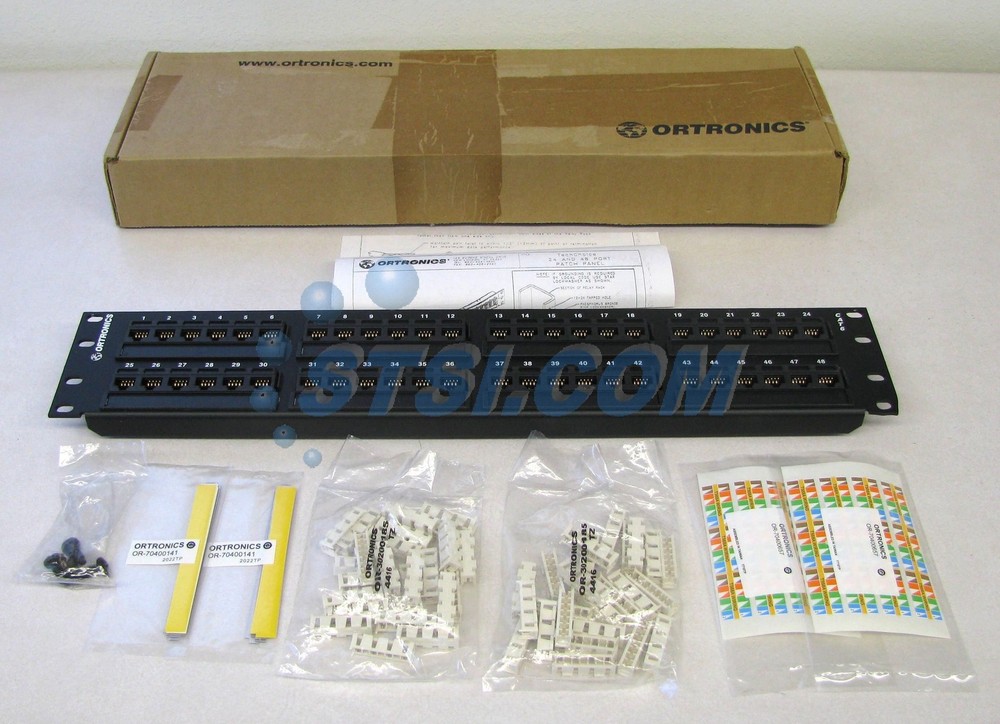 Ortronics TechChoice Cat6 48-Port Patch Panel OR-SP6U48, New Open Box ~STSI