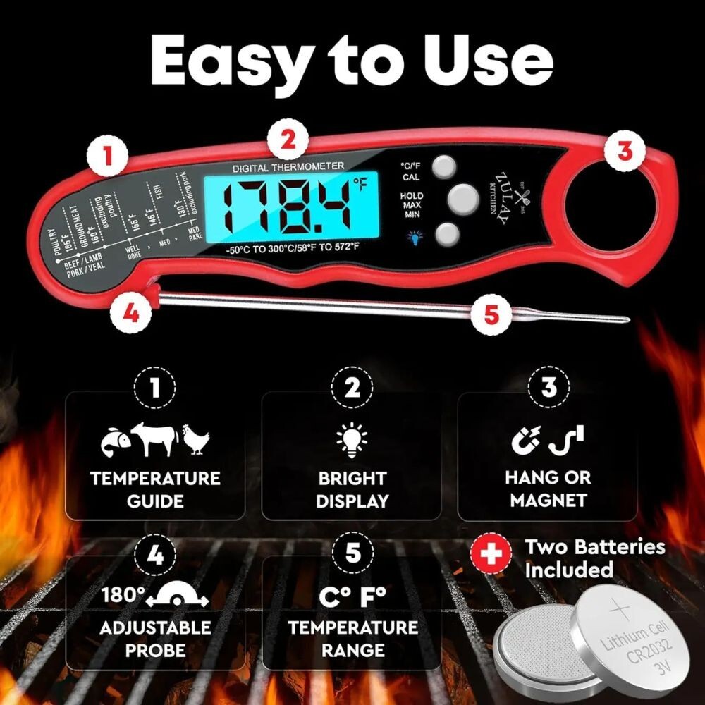 Zulay Digital Meat Thermometer
