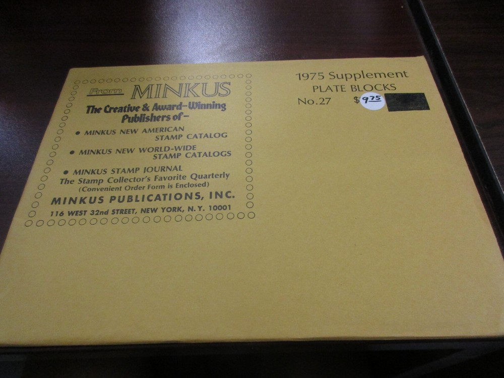 "MINKUS" SUPPLEMENT NO.27  1975    W/FREE SHIPPING!!!