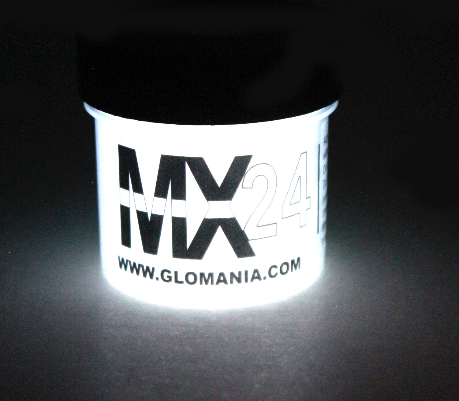 White MX24 Extreme Glow in the Dark Paint  Super Bright 1oz