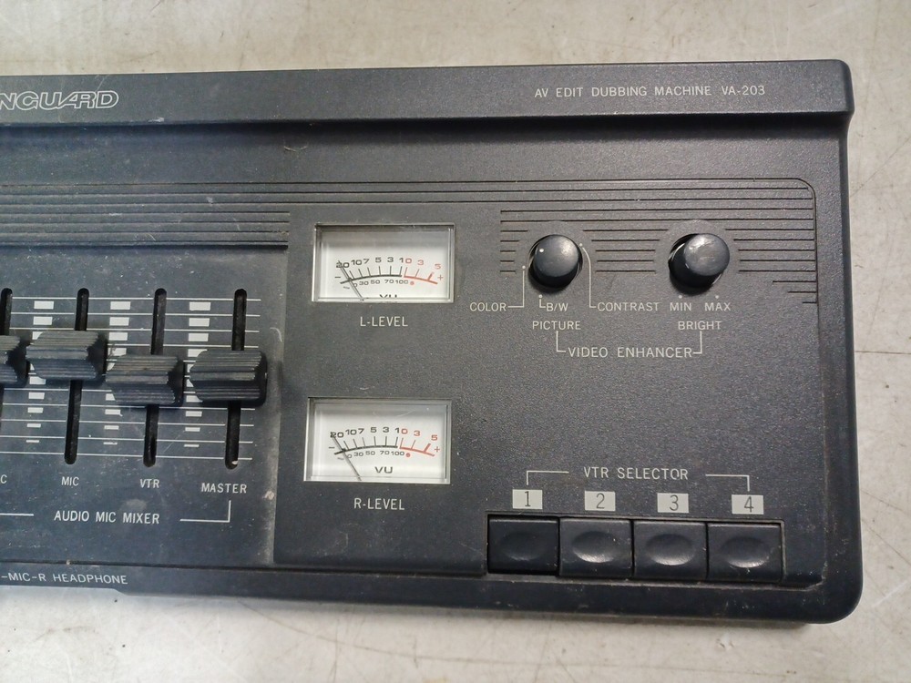 Vanguard AV Edit Dubbing Machine VA-203 Mixer Video Editing Grey - UNTESTED