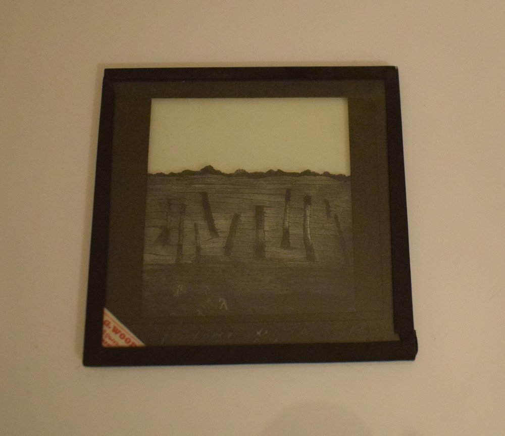 SECTION SHOWING UNDERGROUND MINING C1900 Magic Lantern Slide ILLUSTRATION