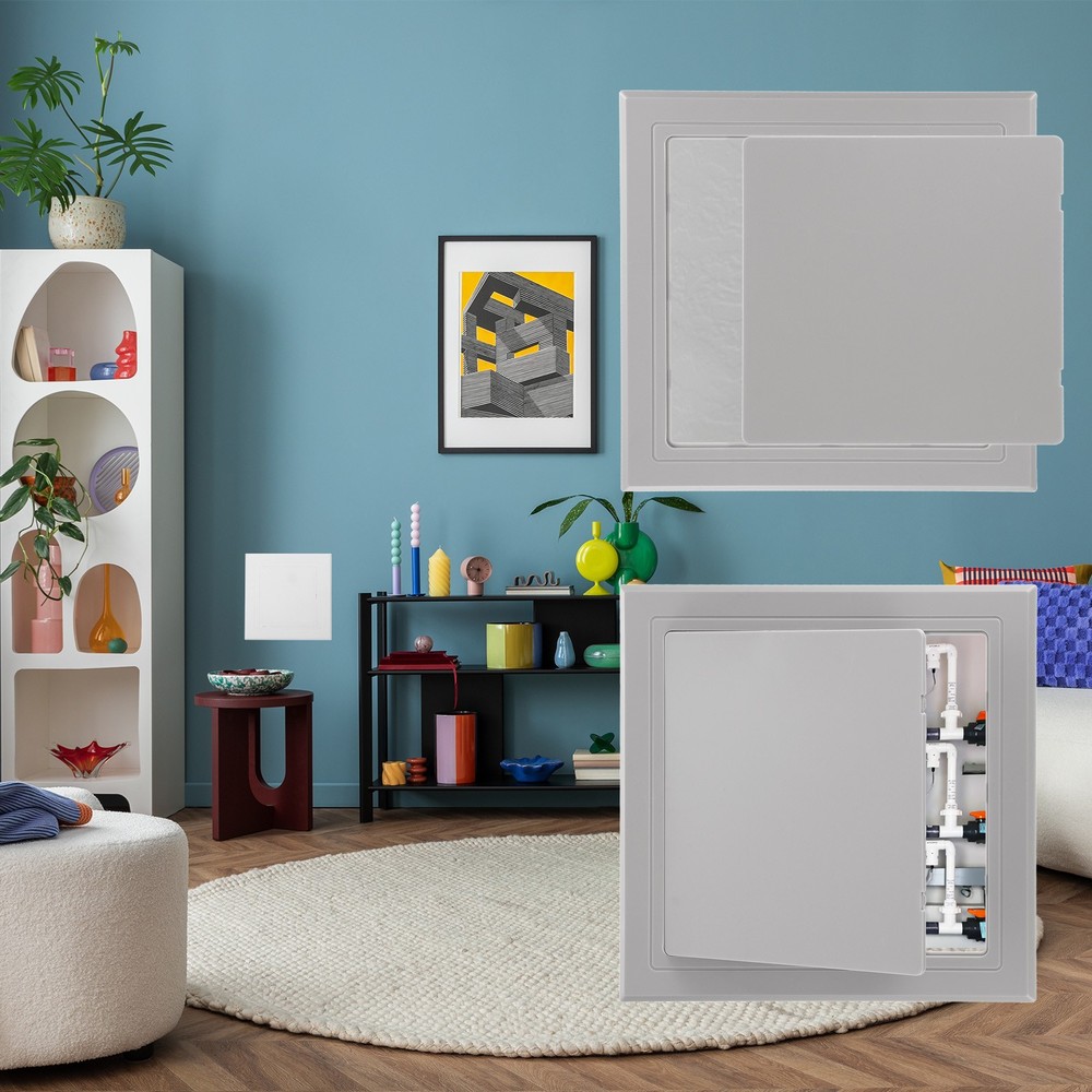 8x6 Inch(200x150mm) Self-Adhesive Access Panel, Access Doors, Silver Tone