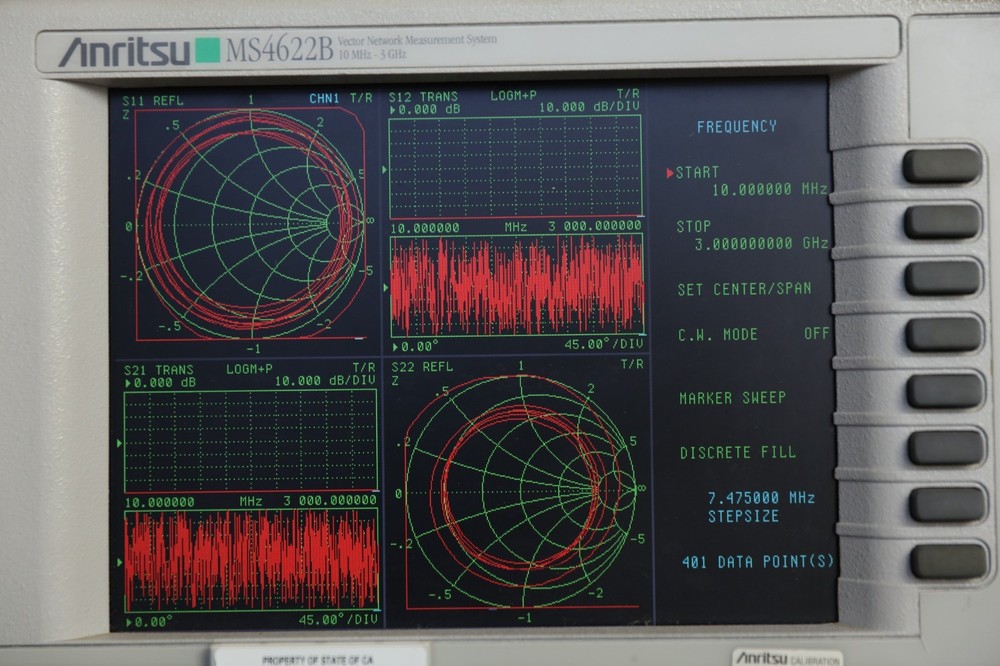 Anritsu MS4622B Network Analyzer Opt 2, 3A, 4, 8, 13 Passes Self Test As Is