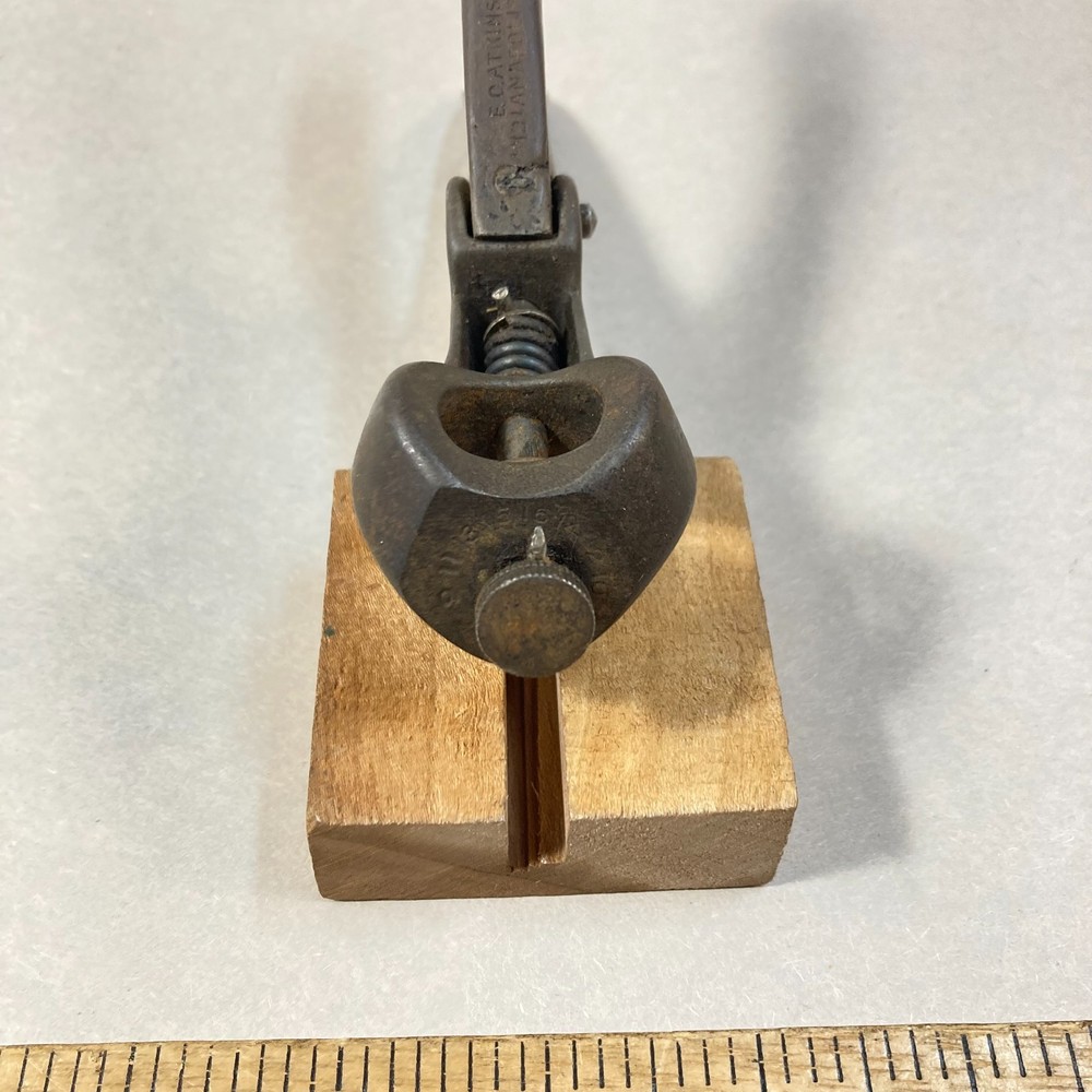 Antique E. C. Adkins Sawset Adjustable Lever Grip USA