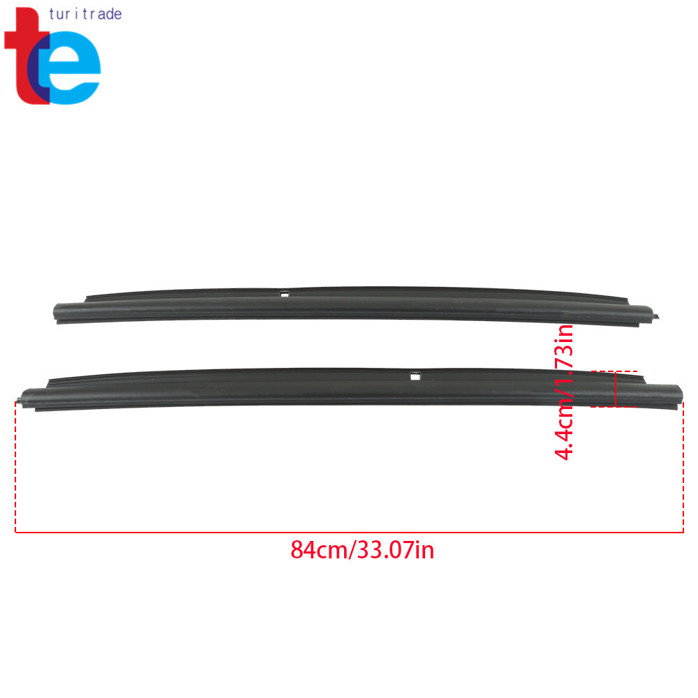 2pcs Front Outer Window Sweep Seals Pair For 99-06 Silverado/Sierra 1500