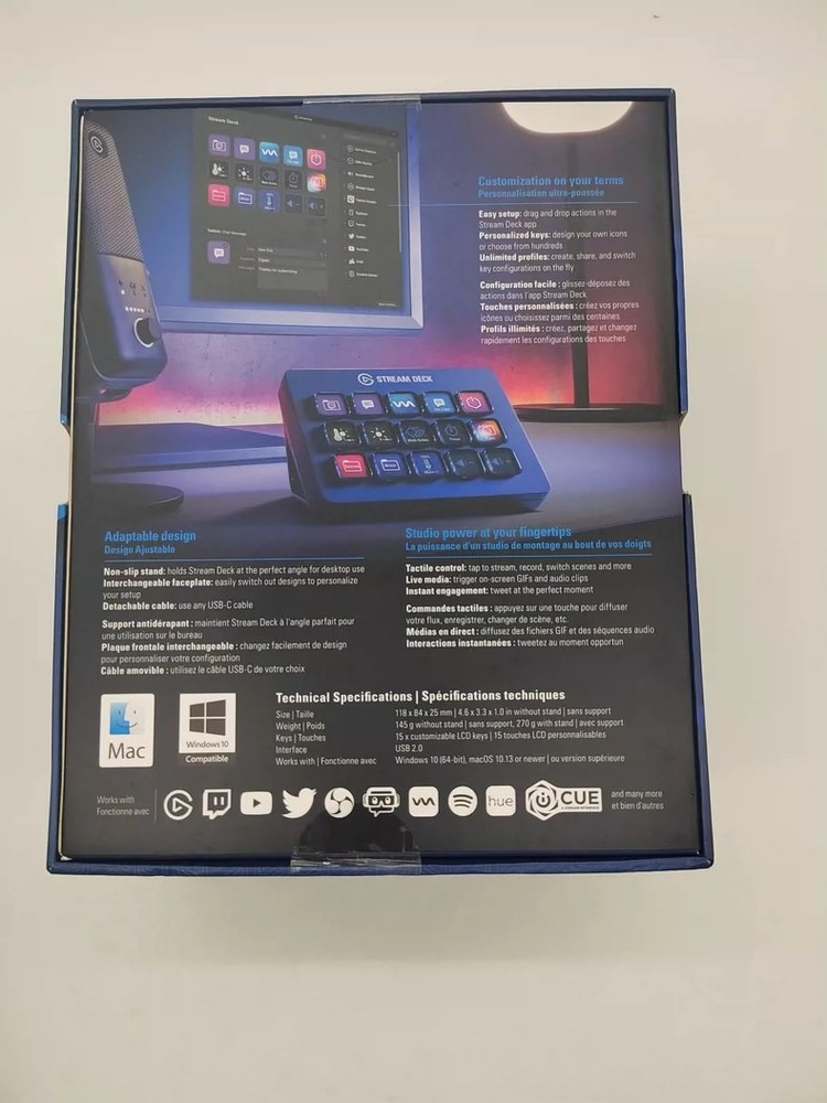 Elgato Stream Deck MK2 (2nd Generation), Control Console, Macro Keyboard