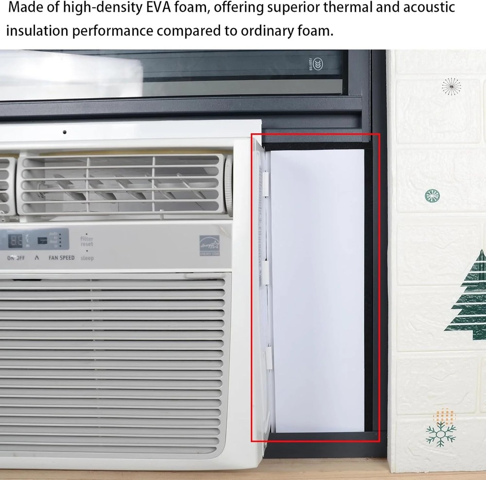 Window Air Conditioner Foam Insulation Panels,AC Side Insulating Panel Kit,2 Pac