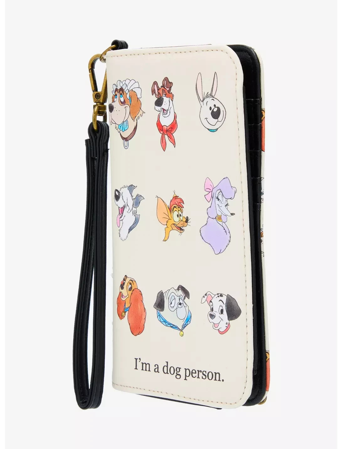 Loungefly Disney Dogs Wallet I'm A Dog Person Tech Wristlet Wallet NEW