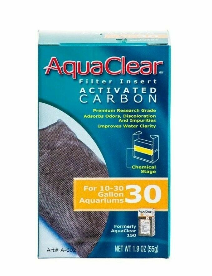 Aquaclear Activated Carbon Filter Inserts For Aquaclear 30 Power Filter A602
