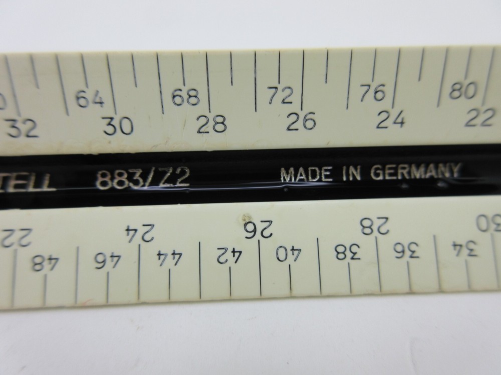 A.W. Faber-Castell 883/Z2 Engineer Scale Ruler Germany – Triangular Drafting