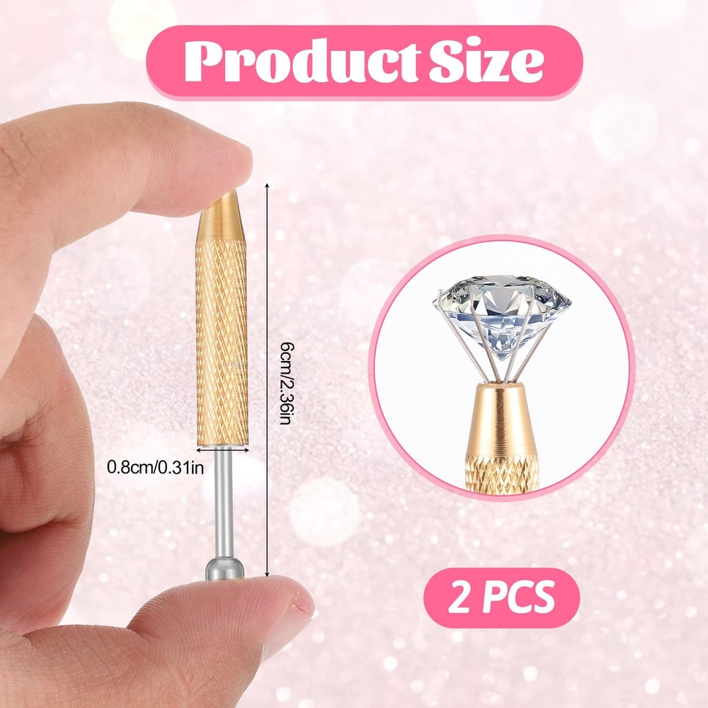 LIQWEI 2 Pcs Piercing Ball Grabber Tool, Changing Tools 4-Claw type2
