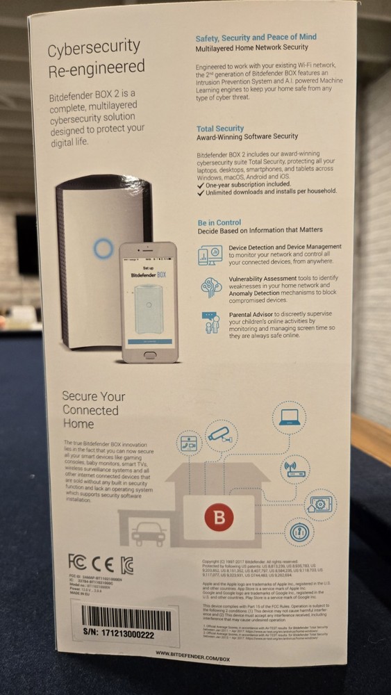 BitDefender BOX Smart Home Cybersecurity Hub (BT11021000)