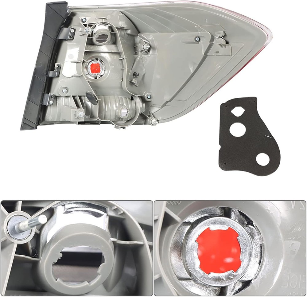 1-Pack Rear Left Tail Light Brake Lamp Assembly Replacement for Highlander