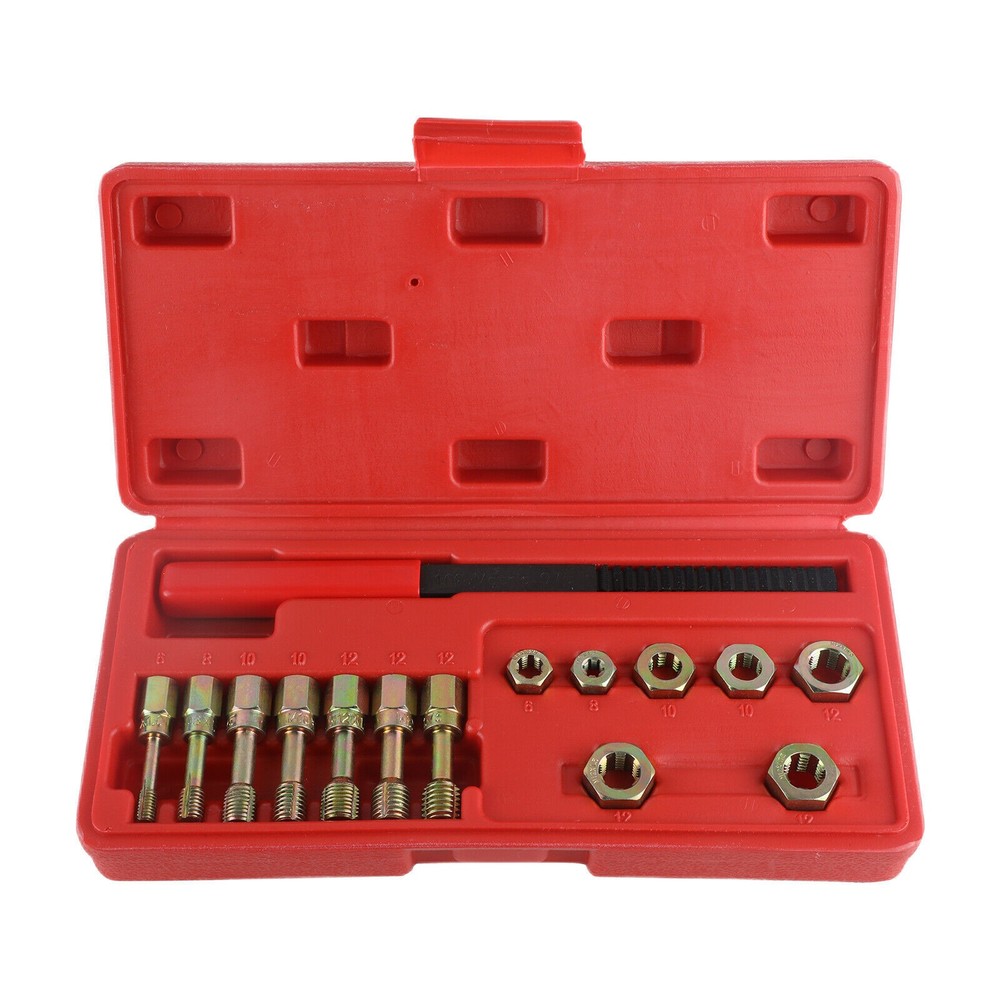 Thread Repair Thread Chaser Tool Set-15PCS Thread Cleaner Rethreading Master Kit