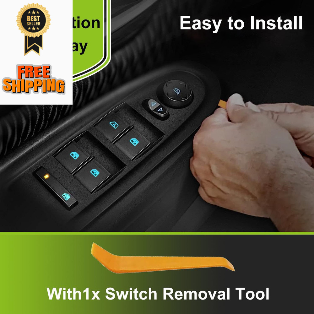 20945129 Driver Side Master Window Control 1 Switch, Blue