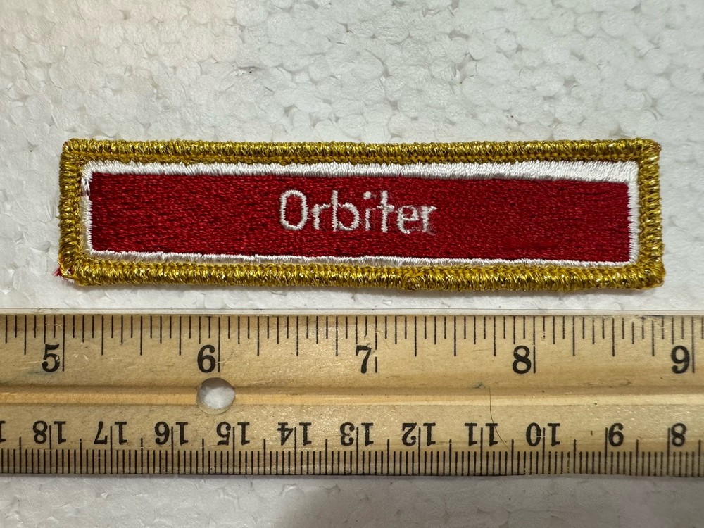 Vintage NASA Space Shuttle  Nameplate Patch - Orbiter