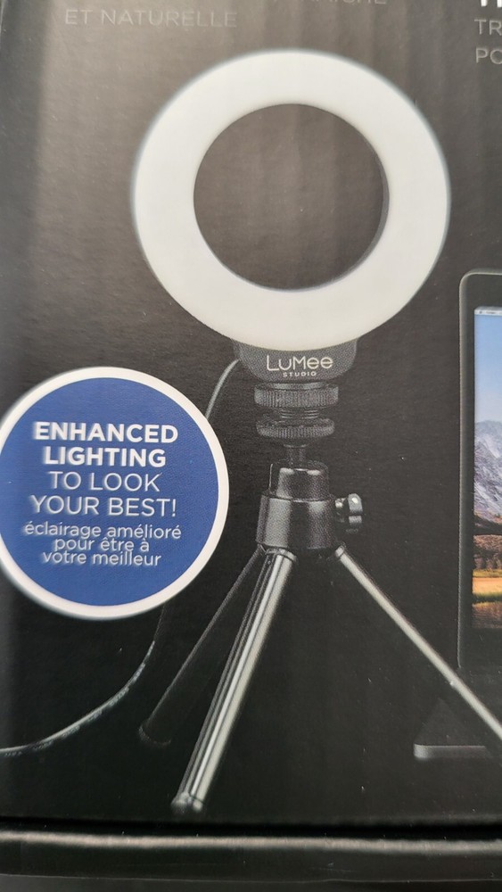 LuMee Studio Mini Ring Light with TriPod Stand for Influencers creators SELFIES
